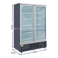 Pantalla vertical Refrigerador de vidrio refrigerador refrigerador vertical